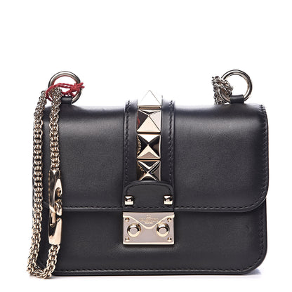 Valentino Garavani Vitello Mini Glam Lock Rockstud Flap Black 1 of 11
