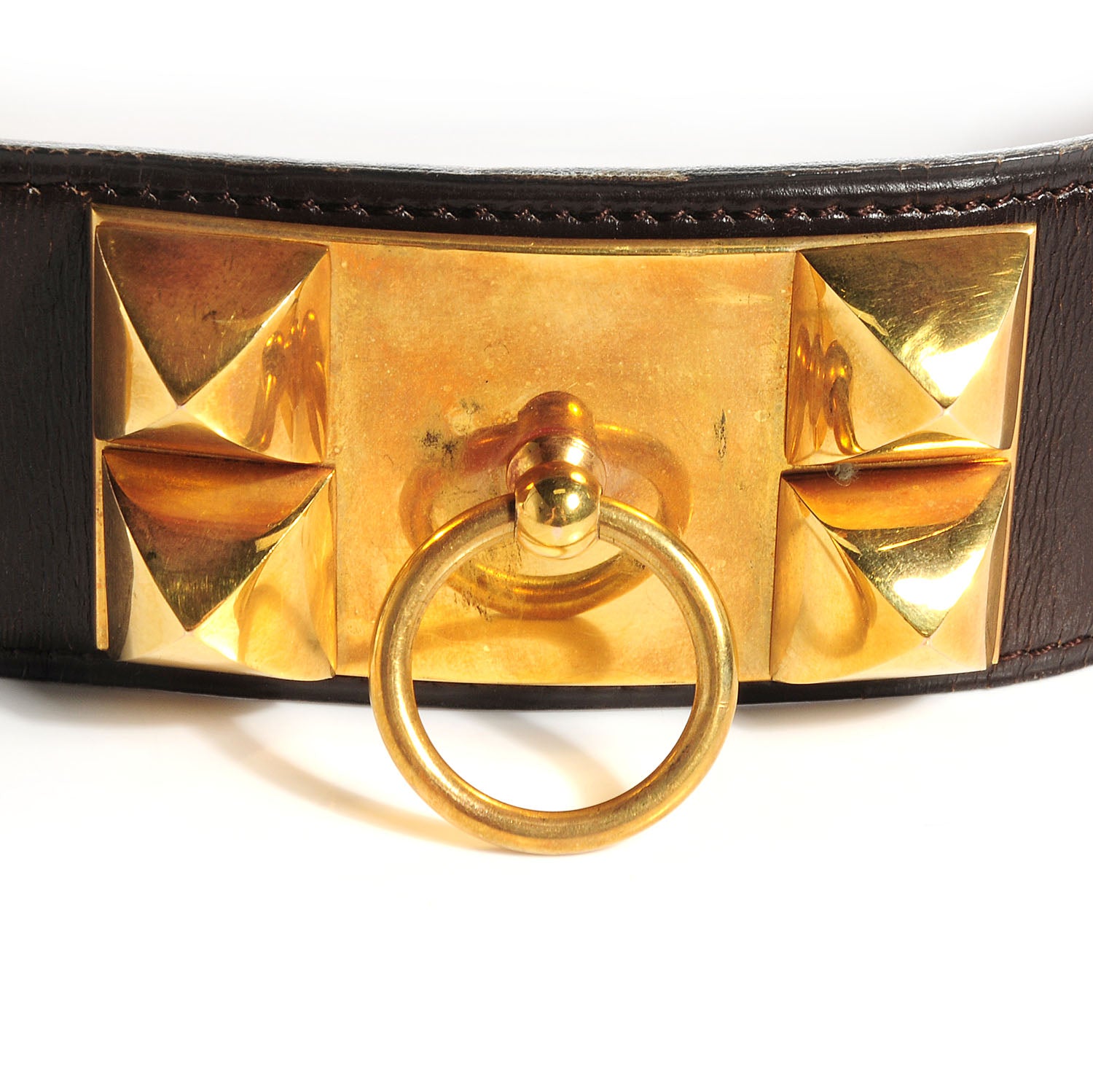 Hermes Box Collier De Chien CDC Belt 65 Chocolate 4 of 7