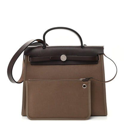 Hermes Vache Hunter Toile Herbag Zip 31 PM Etoupe Ebene 1 of 12