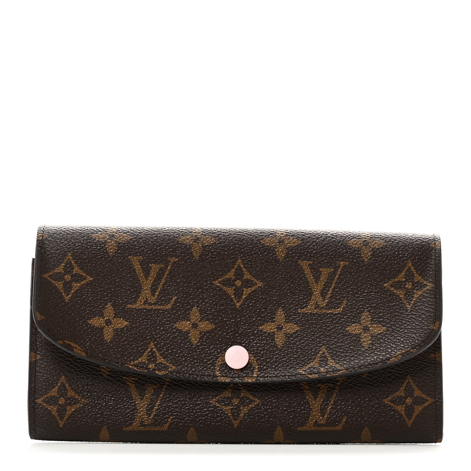 Louis Vuitton Monogram Emilie Wallet Rose Ballerine 1 of 8