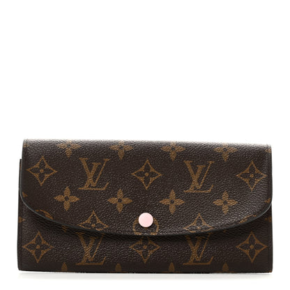 Louis Vuitton Monogram Emilie Wallet Rose Ballerine 1 of 8