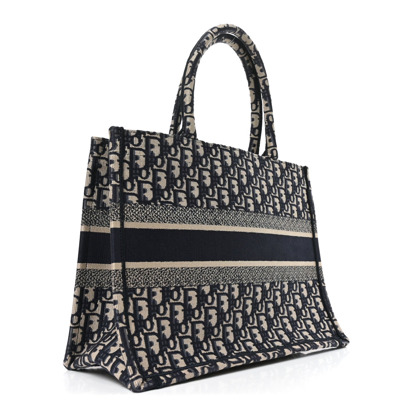 Oblique Medium Book Tote Blue Multicolor