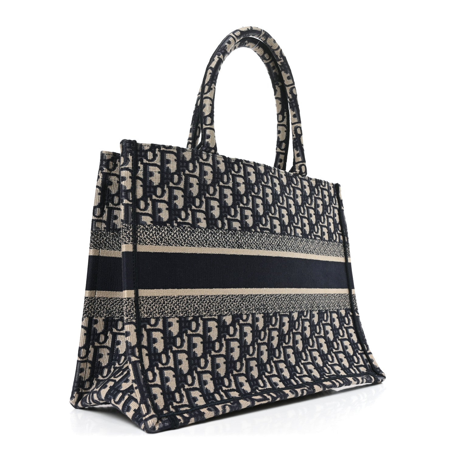 Christian Dior Oblique Medium Book Tote Blue Multicolor 3 of 10