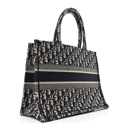 Christian Dior Oblique Medium Book Tote Blue Multicolor 3 of 10