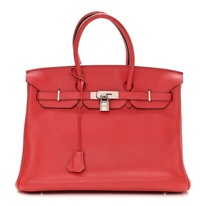 Hermes Taurillon Clemence Birkin 35 Bougainvillea 1 of 13