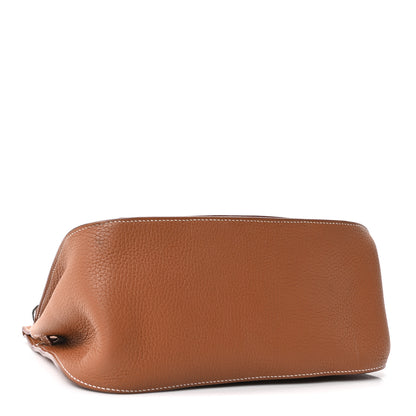 Hermes Taurillon Clemence Jypsiere 28 Gold 4 of 11