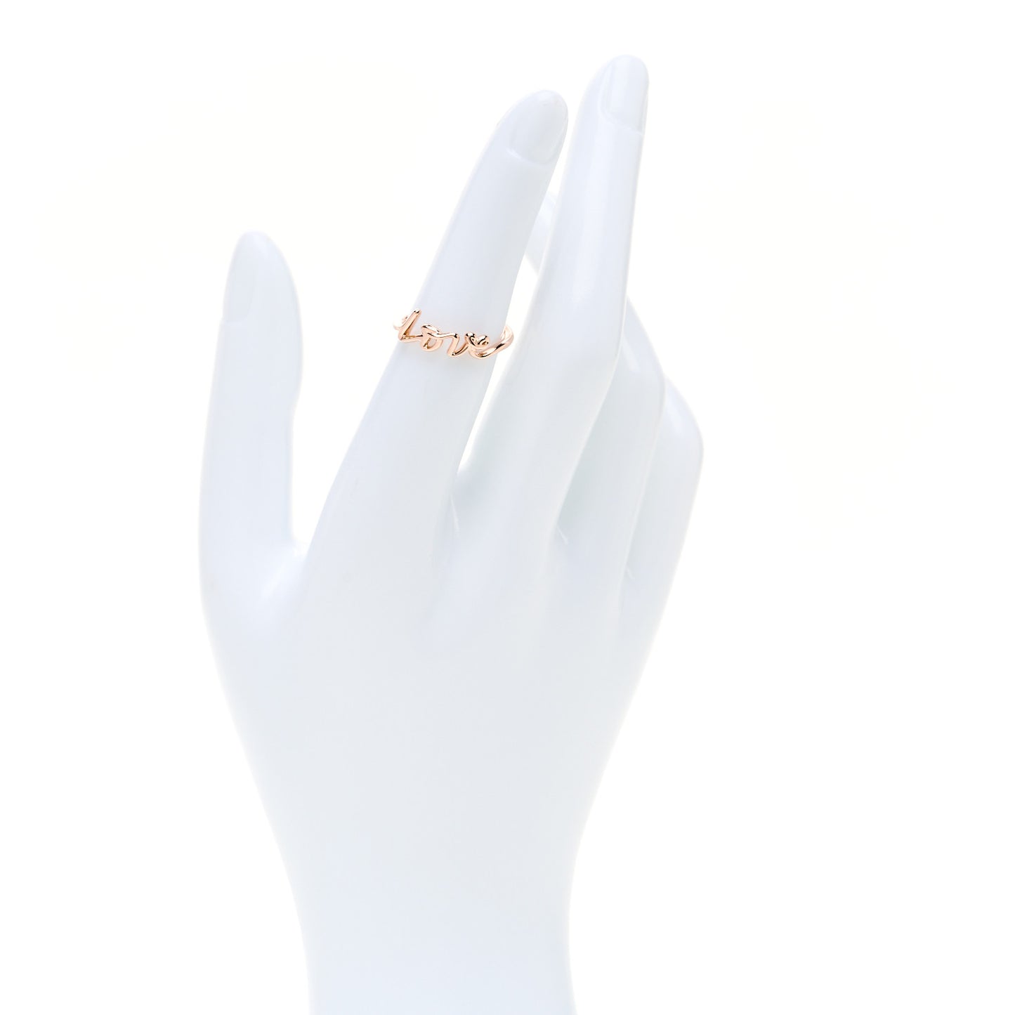18K Rose Gold Paloma's Graffiti Love Ring 50 5.5