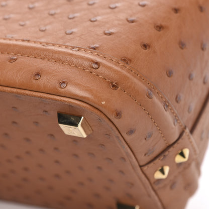 Louis Vuitton Ostrich Lockit MM Cognac 9 of 10