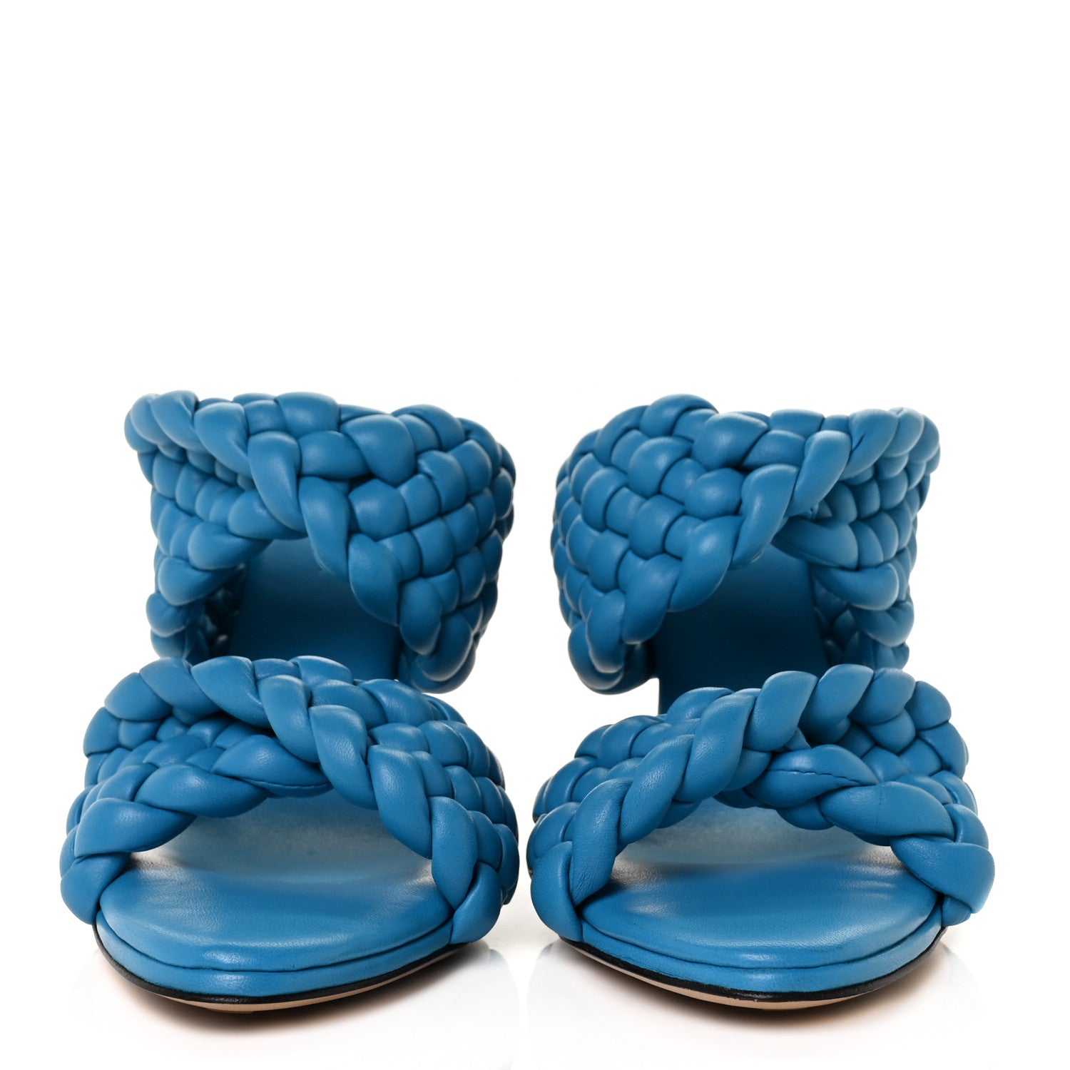 Bottega Veneta Nappa Twisted Padded Intrecciato Curve Slide Sandals 40 Bleuette 2 of 7