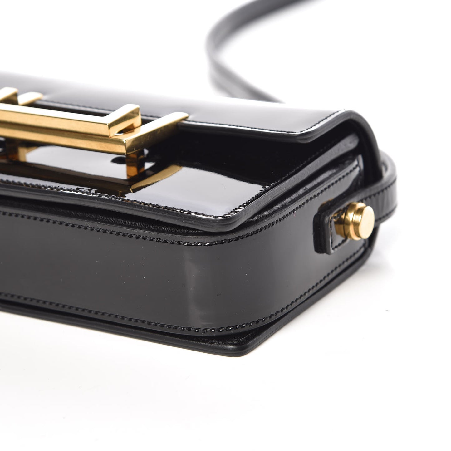Patent Small Classic Lulu Bag Black