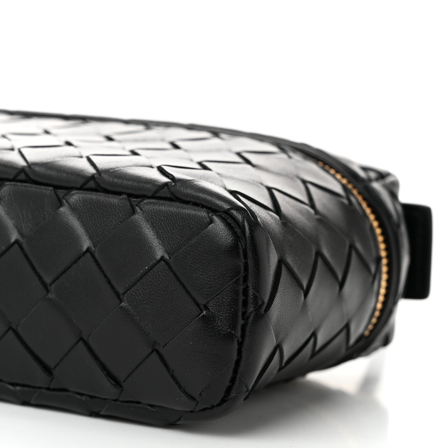 Calfskin Intrecciato Bang Bang Vanity Case Black