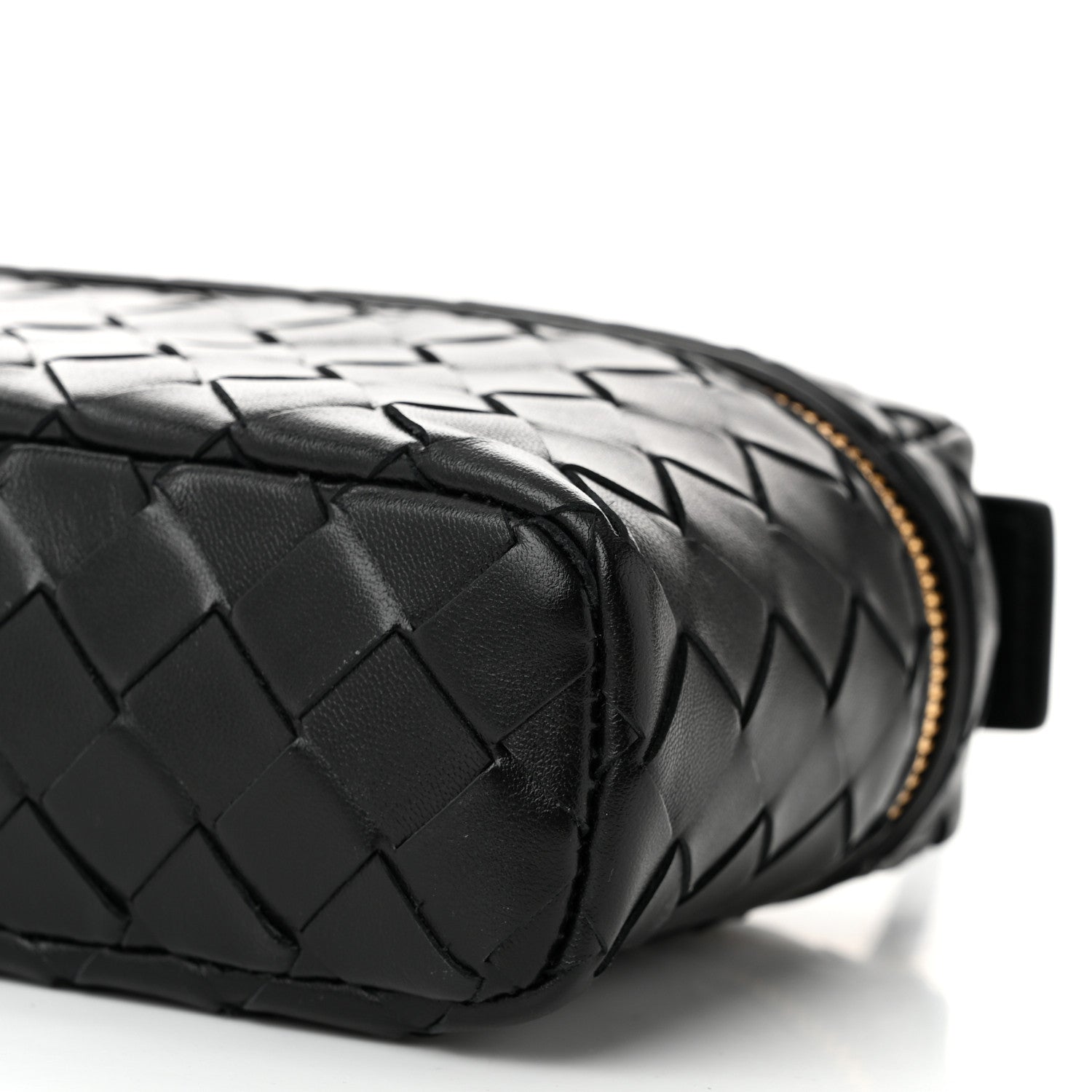 Bottega Veneta Calfskin Intrecciato Bang Bang Vanity Case Black 10 of 10
