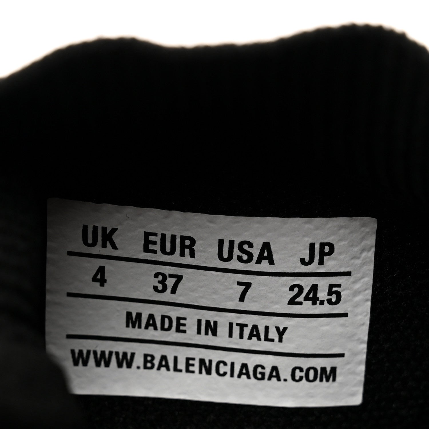Balenciaga Neoprene Knit Womens Speed Sneakers 37 Black White 7 of 8