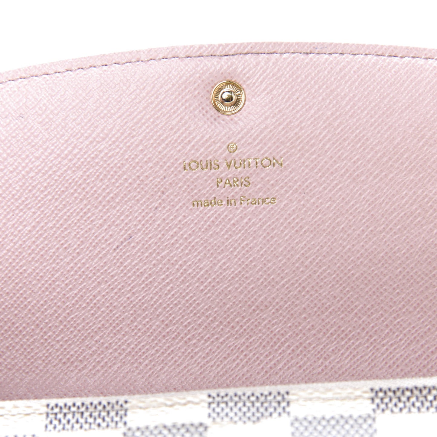 Damier Azur Emilie Wallet Rose Ballerine