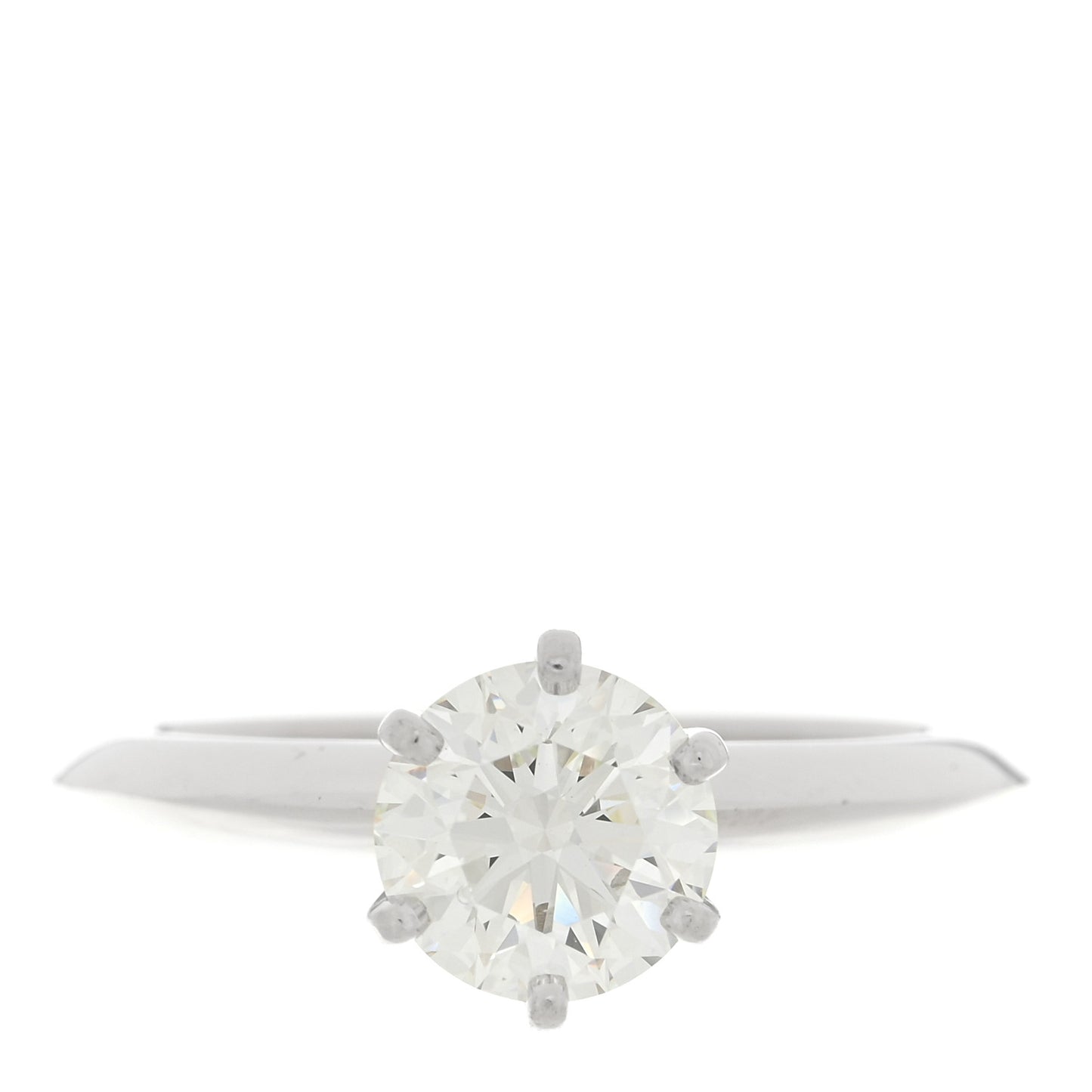 Platinum Diamond 1.26ct Solitaire Engagement Ring 51 5.75