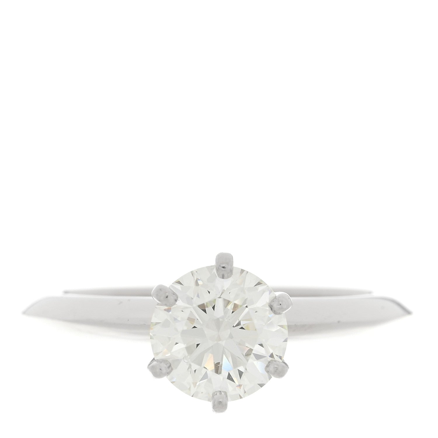 Tiffany Platinum Diamond 1.26ct Solitaire Engagement Ring 51 5.75 1 of 5