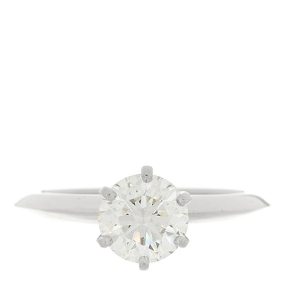 Tiffany Platinum Diamond 1.26ct Solitaire Engagement Ring 51 5.75 1 of 5
