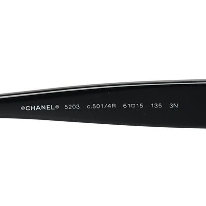 Chanel Acetate CC Sunglasses 5203 Black 5 of 7