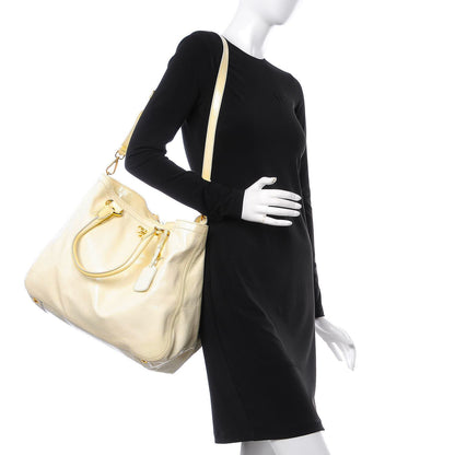 Prada Vernice Naplak Shopping Tote White 3 of 15