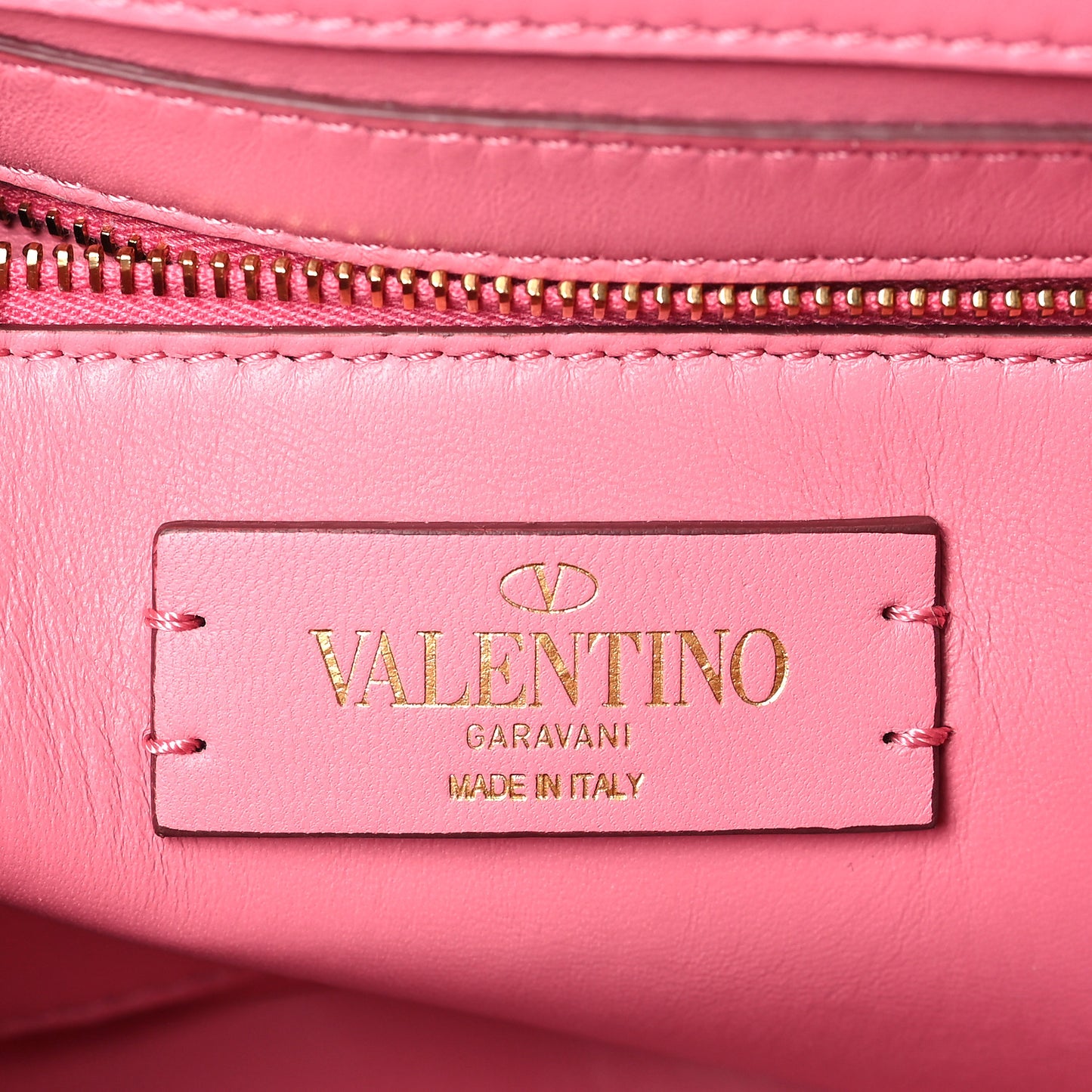 Nappa Medium Roman Stud Shoulder Bag Flamingo Pink