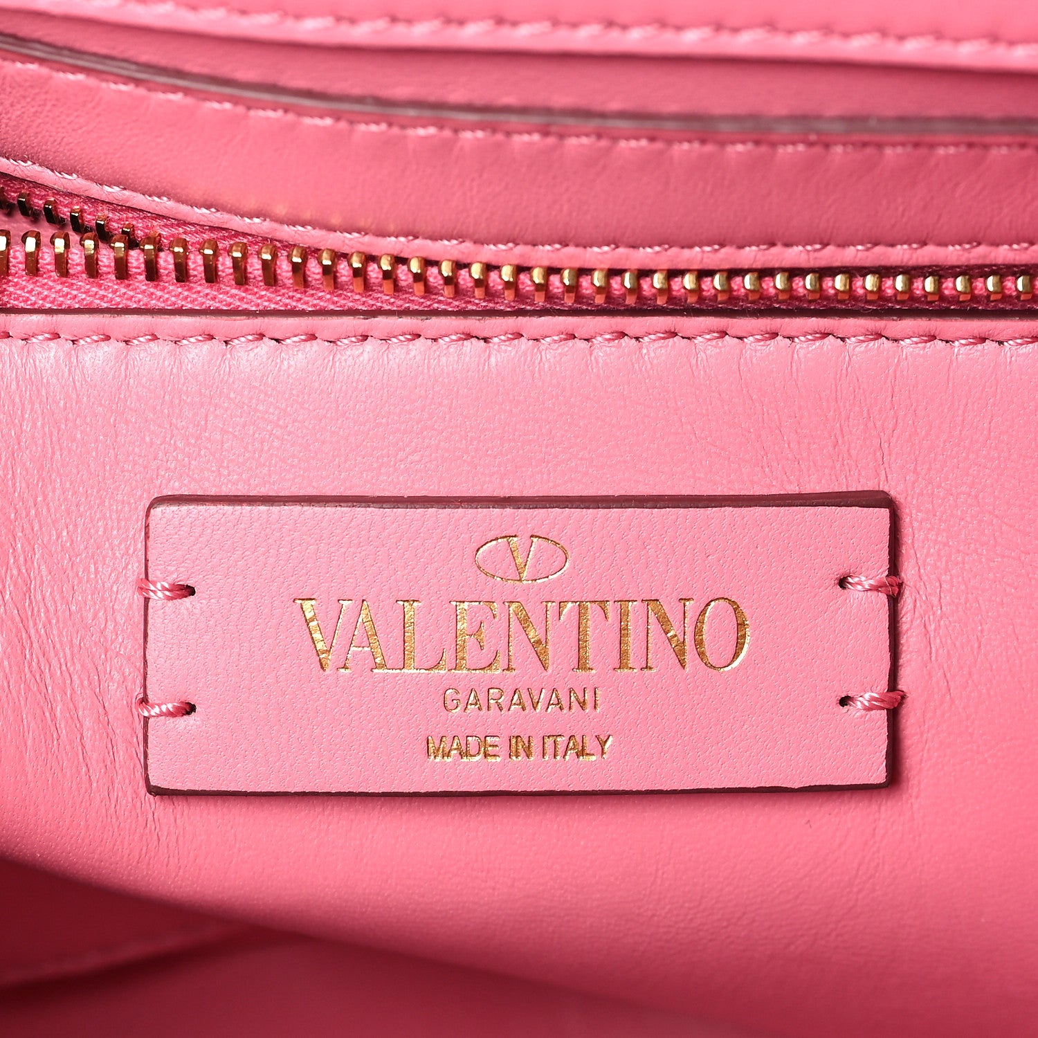 Valentino Garavani Nappa Medium Roman Stud Shoulder Bag Flamingo Pink 6 of 8