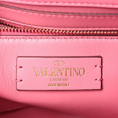 Valentino Garavani Nappa Medium Roman Stud Shoulder Bag Flamingo Pink 6 of 8