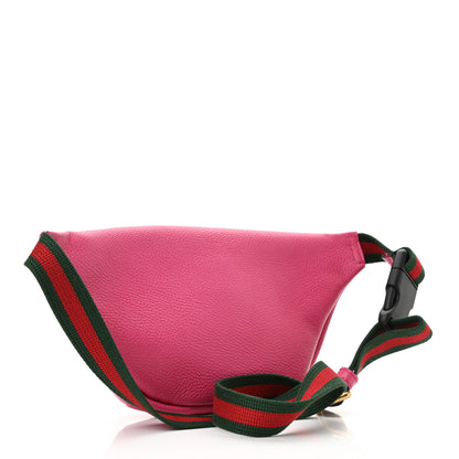 Gucci Grained Calfskin Small Logo Belt Bag Box Pink Green 3 of 11