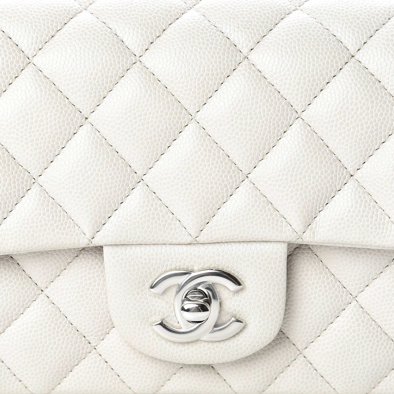 Chanel Caviar Quilted Mini Rectangular Flap Ivory 8 of 11