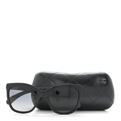 Chanel Acetate Quilted Polarized Butterfly CC Sunglasses 5288-Q Black 8 of 8