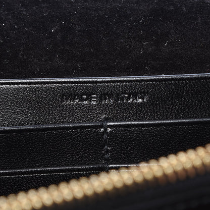 Saint Laurent Metallic Calfskin Monogram Chain Wallet Gold Black 7 of 10