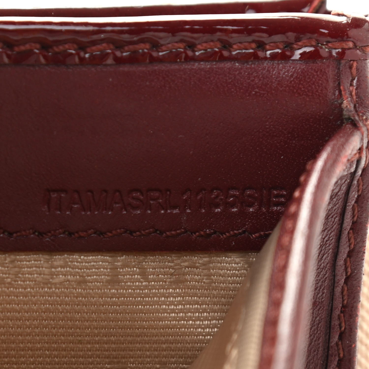 Burberry Patent Nova Check Heart Compact Wallet Berry Red 7 of 13