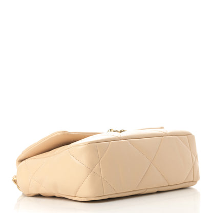 Chanel Lambskin Quilted Medium Chanel 19 Flap Beige 4 of 11