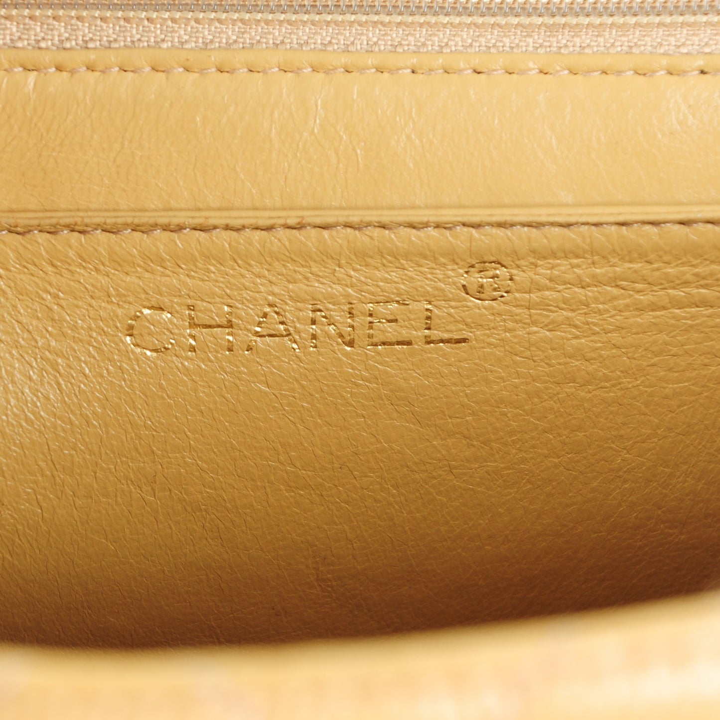 Caviar Quilted Jumbo Kelly Flap Beige