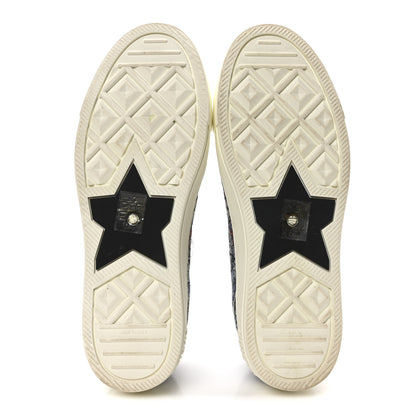 Christian Dior Canvas Embroidered Jardin Magique Walk'N'Dior Low Top Sneakers 40 Denim Multicolor 6 of 10