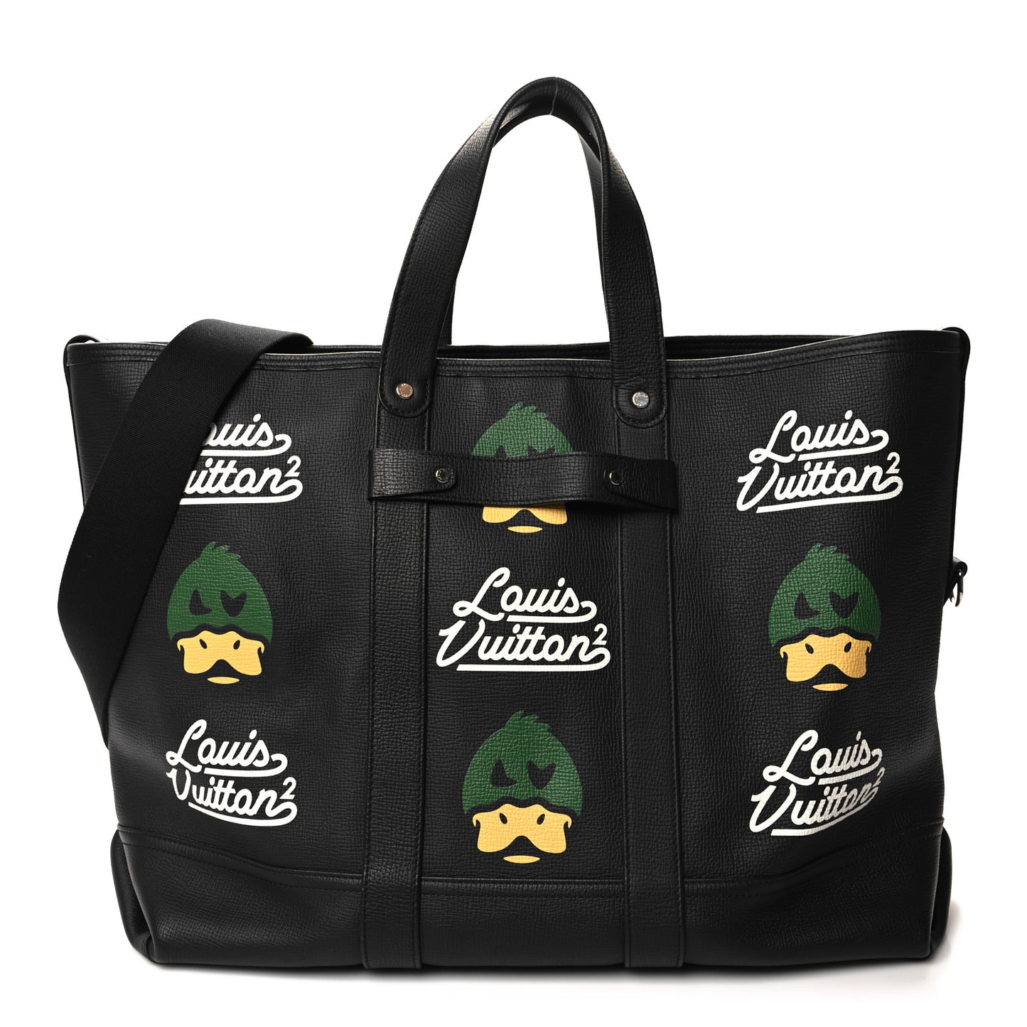 X NIGO Taurillon Duck Trolley Tote Black