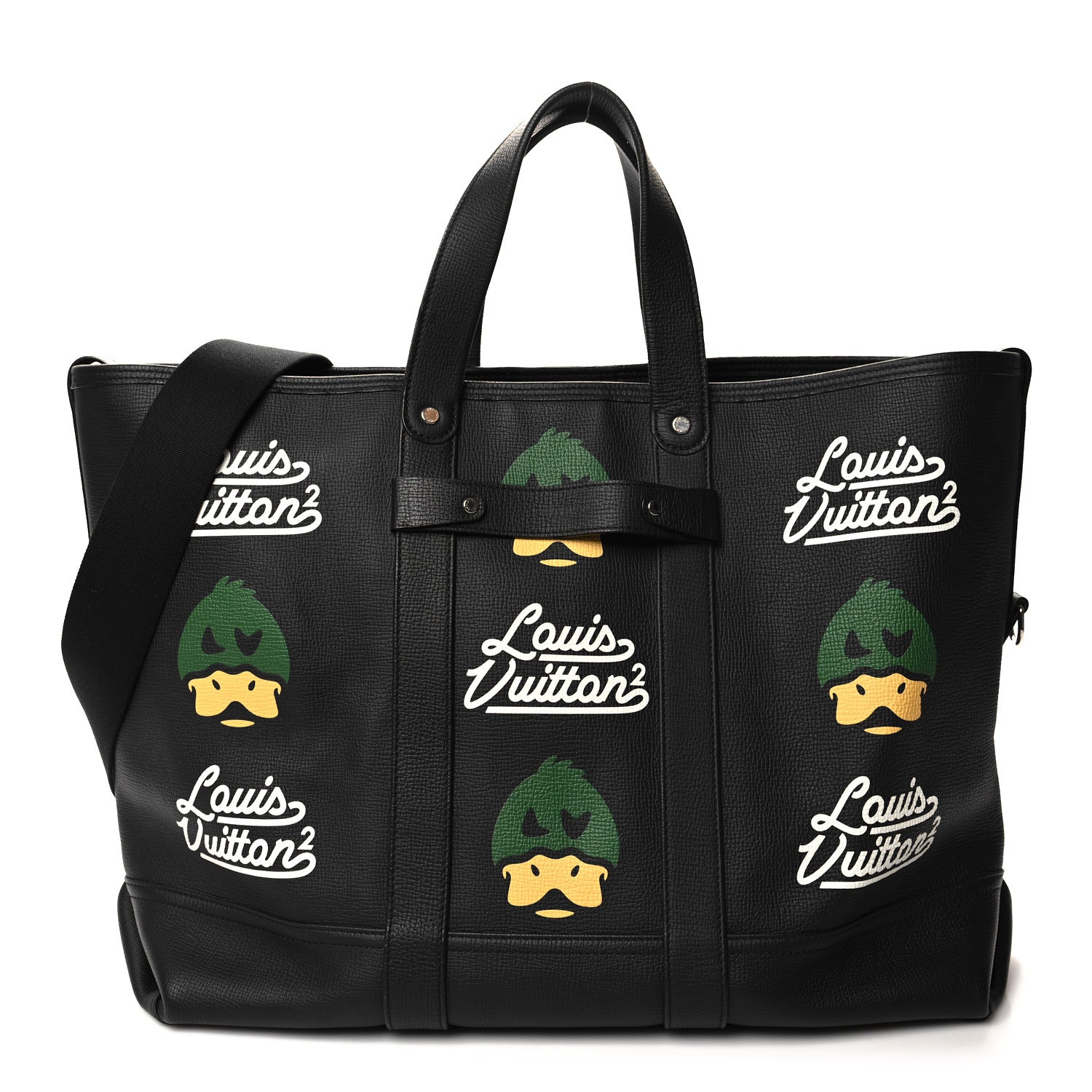 Louis Vuitton X NIGO Taurillon Duck Trolley Tote Black 1 of 9