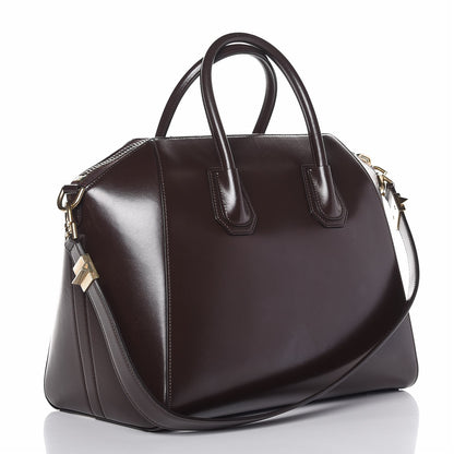 Givenchy Shiny Lord Calfskin Medium Antigona Dark Brown 4 of 8
