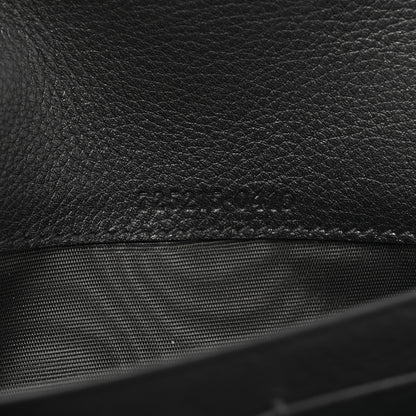 Gucci Roxy Calfskin Blondie Continental Chain Wallet Black 8 of 11