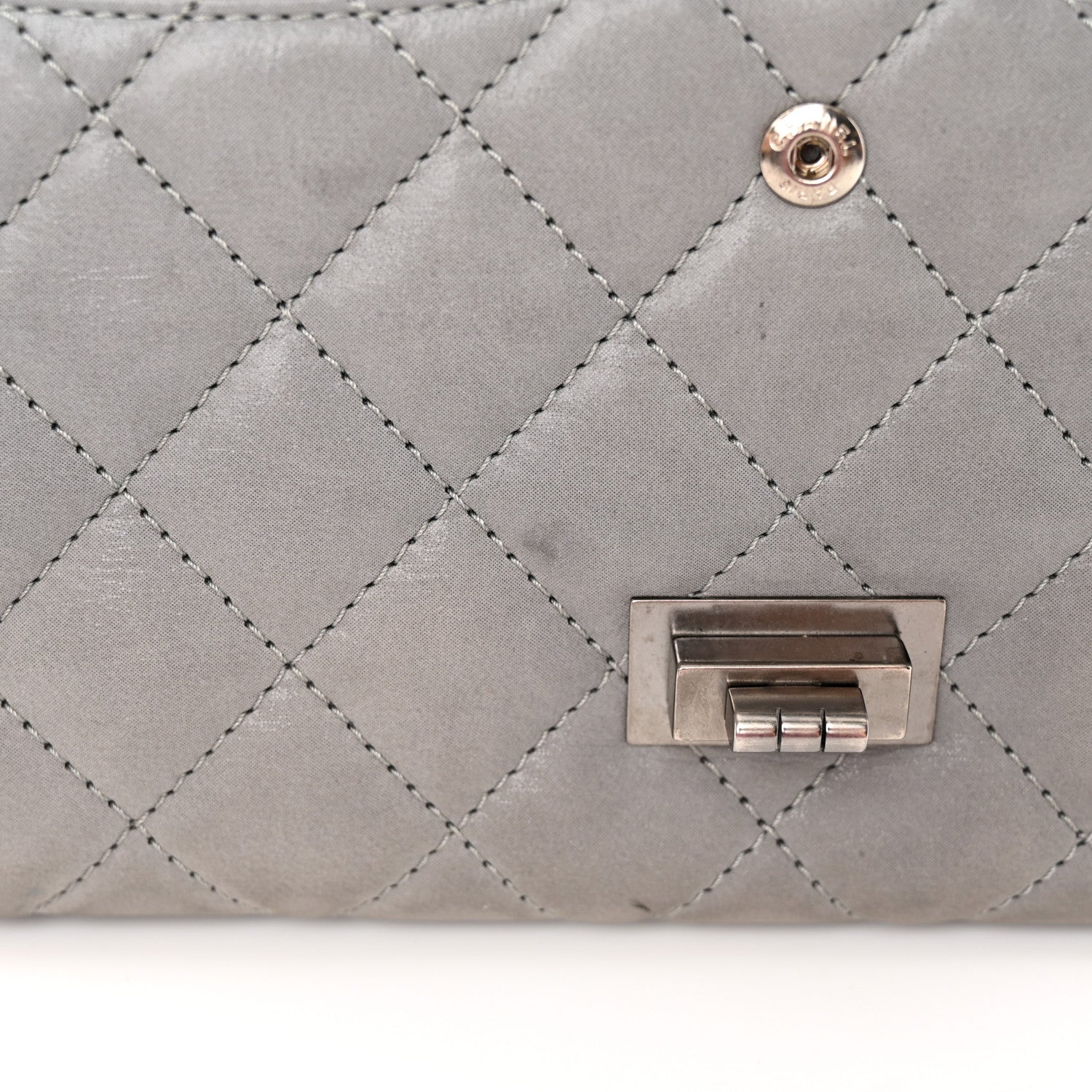 Chanel Caviar Iridescent Calfskin Quilted 2.55 Reissue 226 Flap Brown Grey 15 of 18