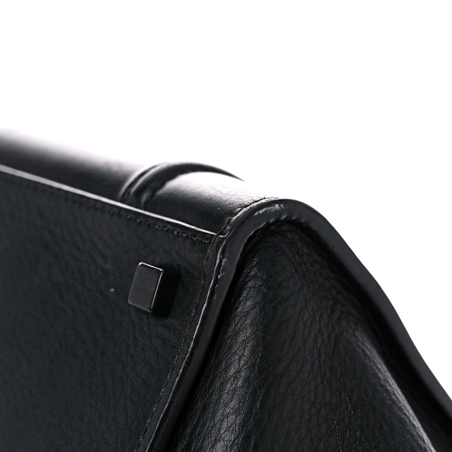 Supple Calfskin Medium Phantom Luggage Black