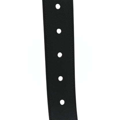 Saint Laurent Suede Monogram Square Buckle Belt 80 32 Black 5 of 5