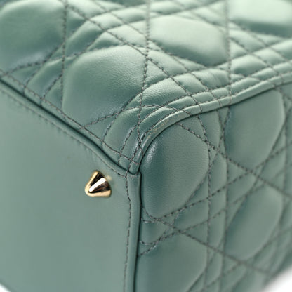 Christian Dior Lambskin Cannage Medium Lady Dior Orage 10 of 13