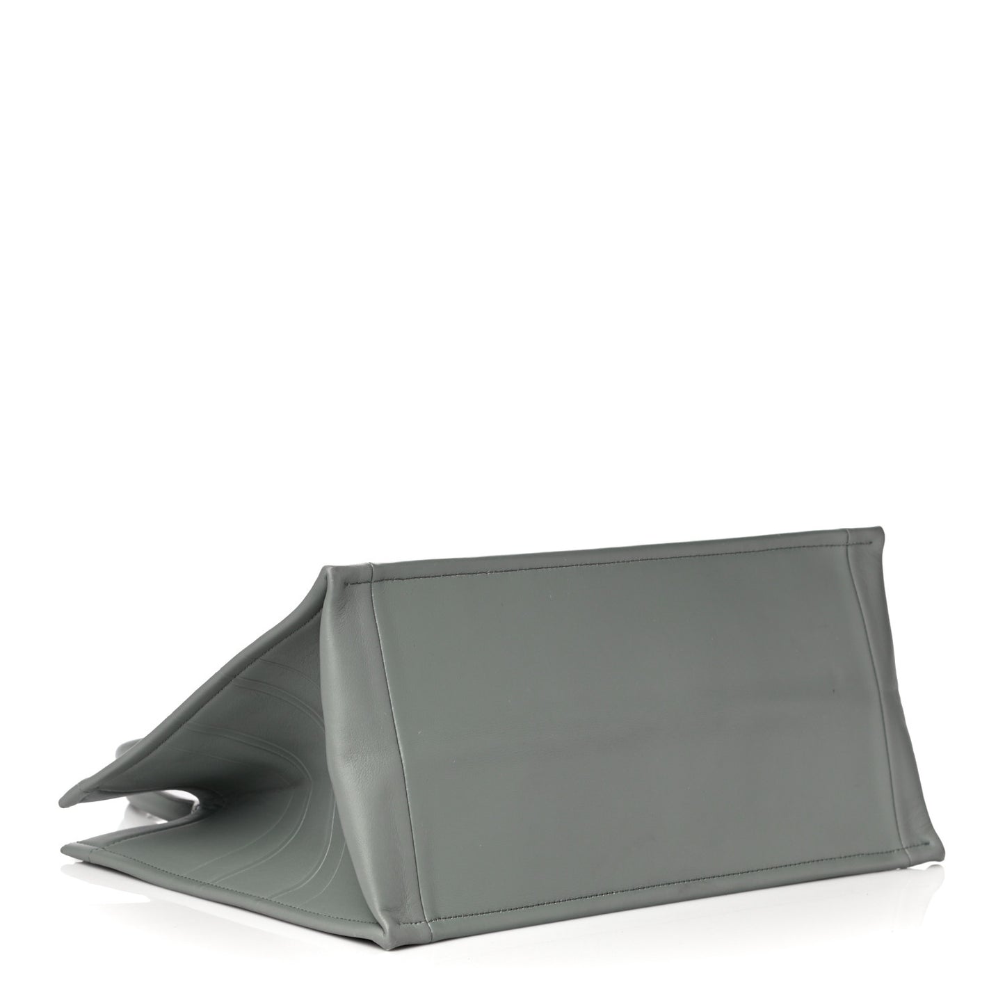 Calfskin Embossed Medium Book Tote Grey