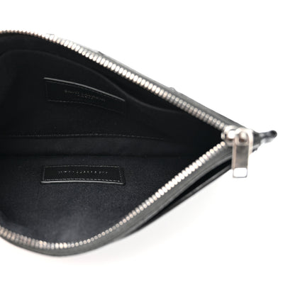 Saint Laurent Crinkled Calfskin Matelasse Monogram Niki Bill Pouch Black 5 of 7