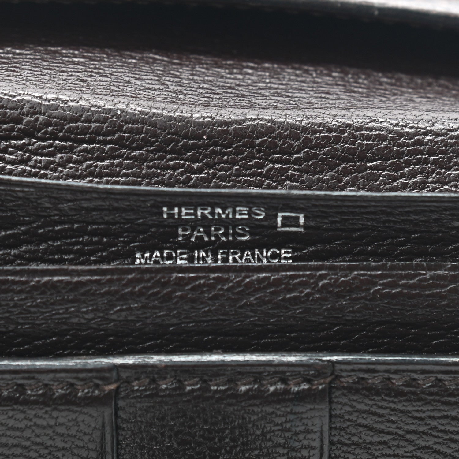Hermes Matte Alligator Bearn Wallet Chocolate 5 of 6