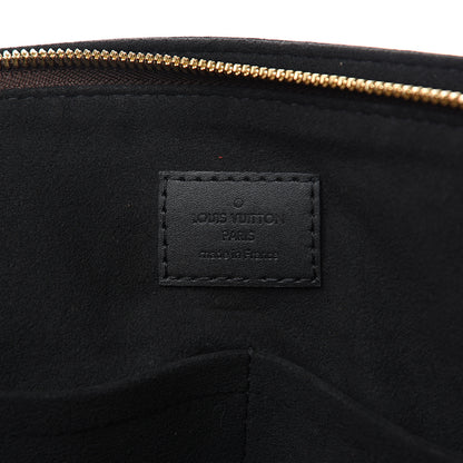 Louis Vuitton Monogram Flower Zipped Tote MM Black 5 of 8