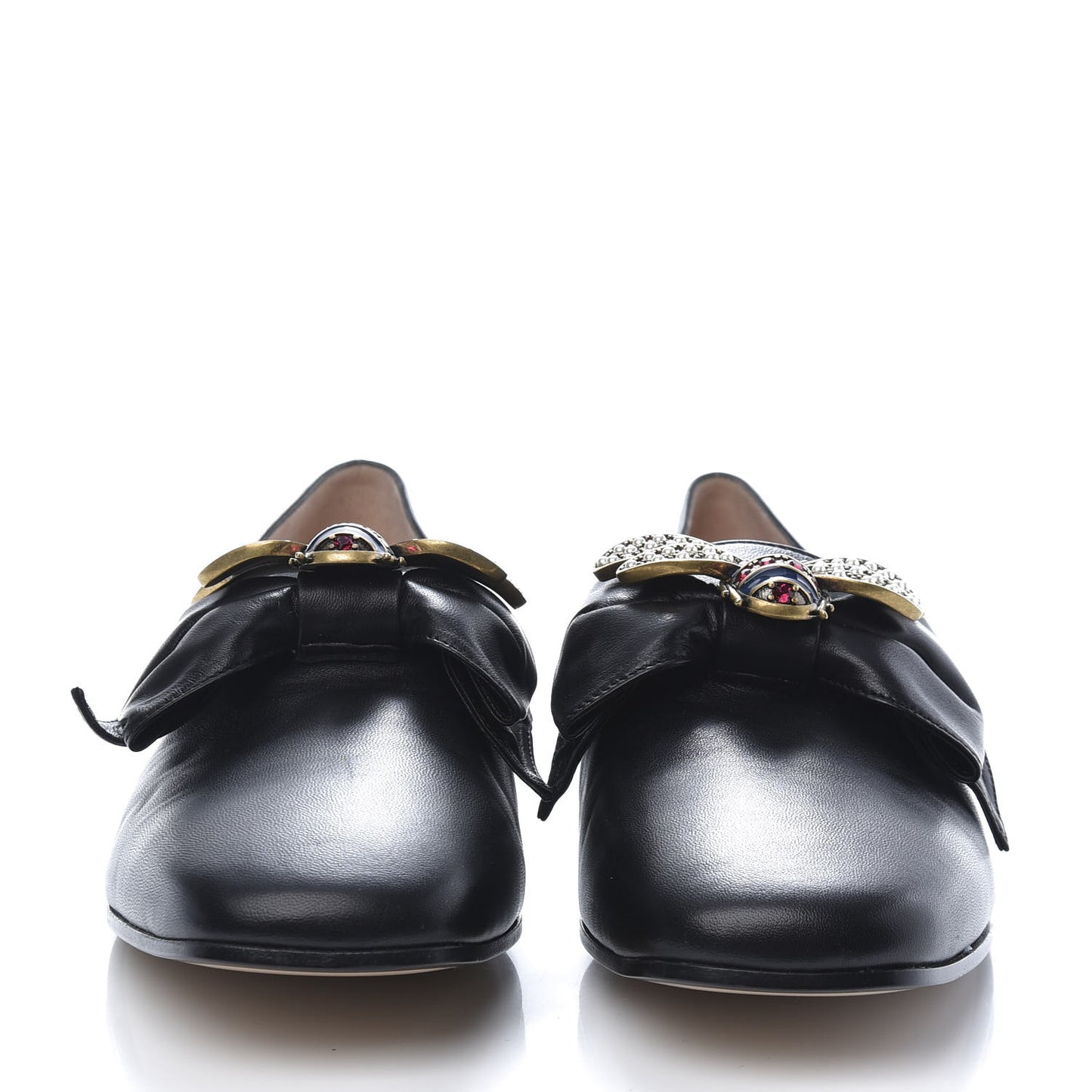 Nappa Queen Margaret Loafers 37.5 Black