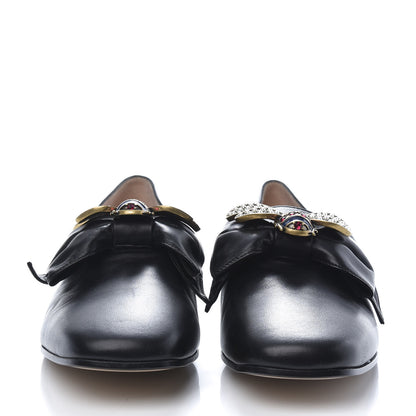 Gucci Nappa Queen Margaret Loafers 37.5 Black 2 of 9