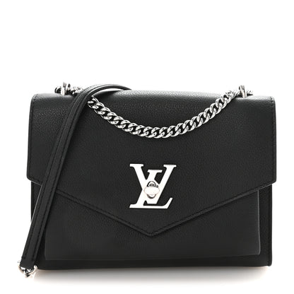 Louis Vuitton Soft Calfskin My Lockme Chain Bag BB Black 1 of 10