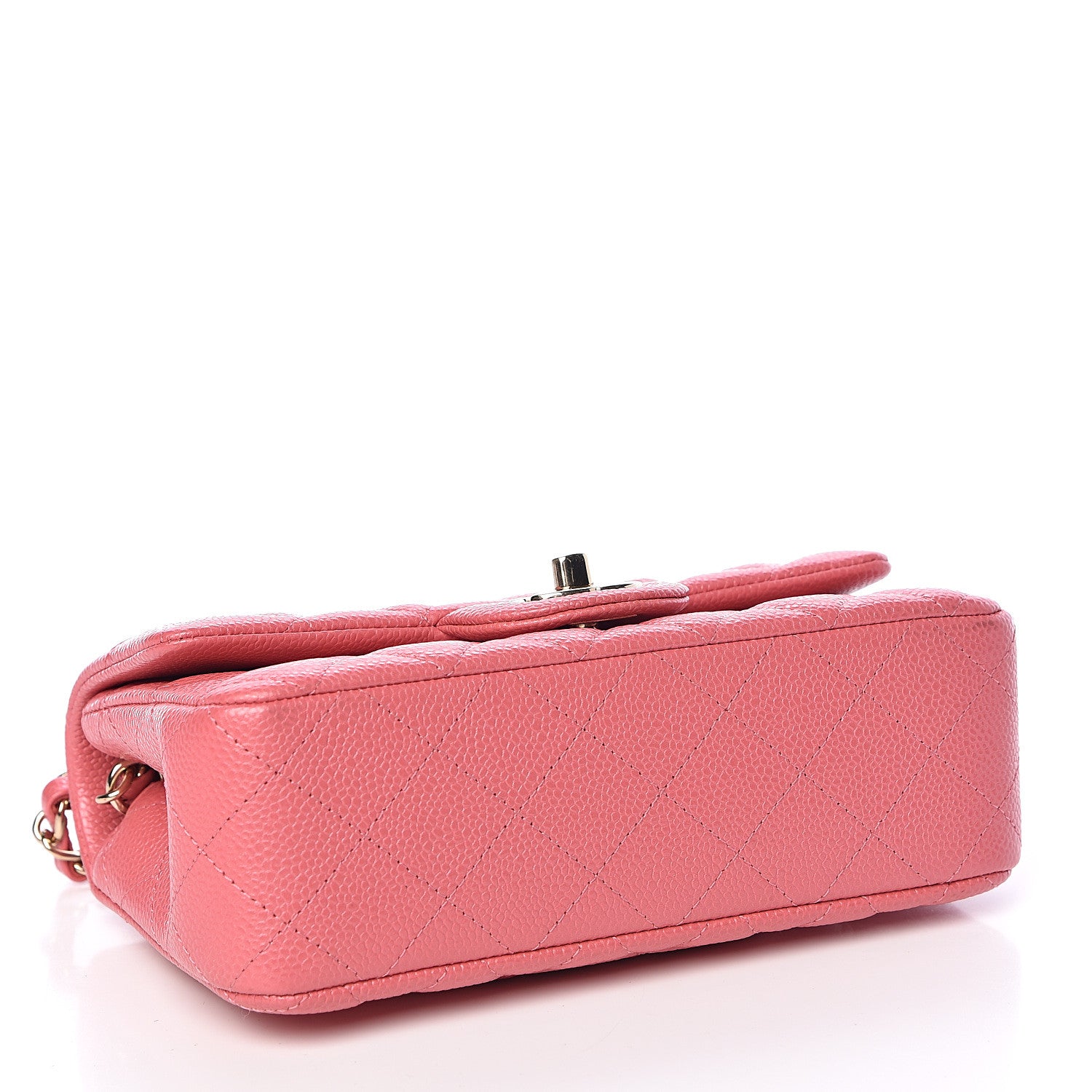 Chanel Caviar Quilted Mini Rectangular Flap Pink 4 of 12